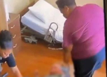 VIDEO. Malvadas cuidadoras abusan de abuelito de 87 años