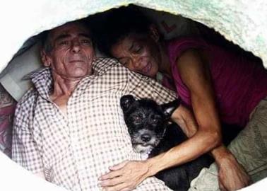 Pareja y su perrito vivieron en una alcantarilla más de 22 años