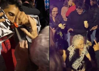 Le piden llevar una nena, va su abue  y es el alma de la fiesta Le piden llevar una nena, va su abue  y es el alma de la fiesta