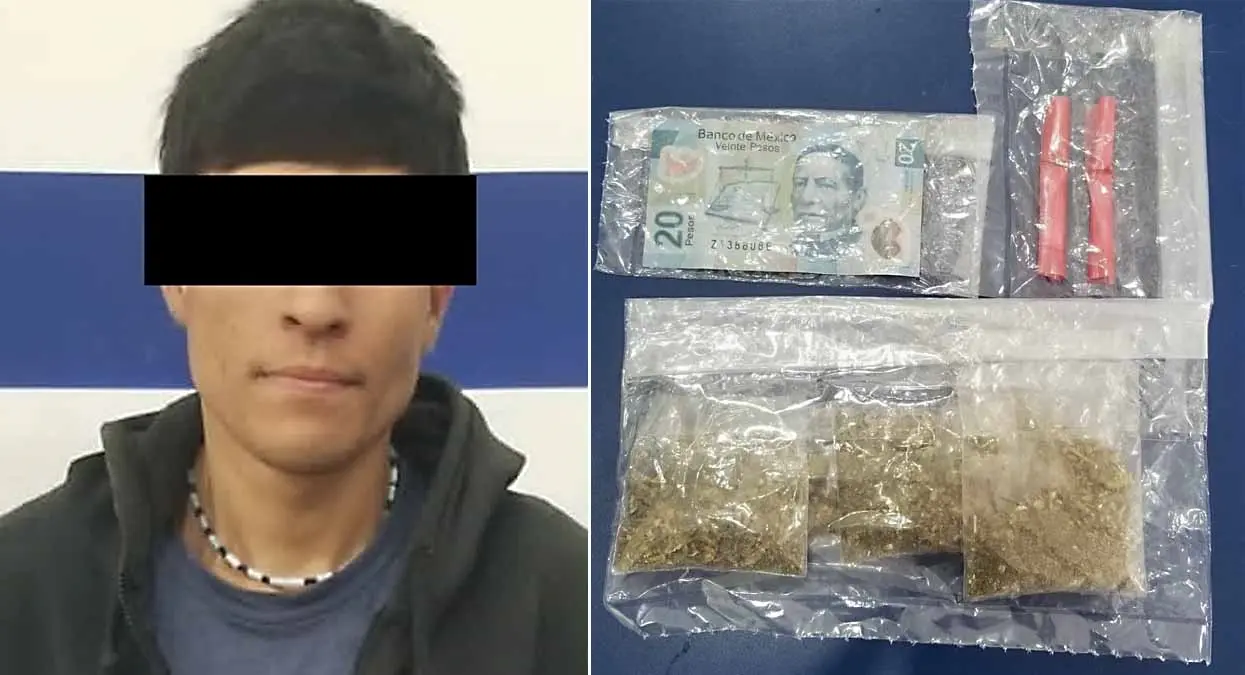 Lo agarran con droga en Villa Bonita