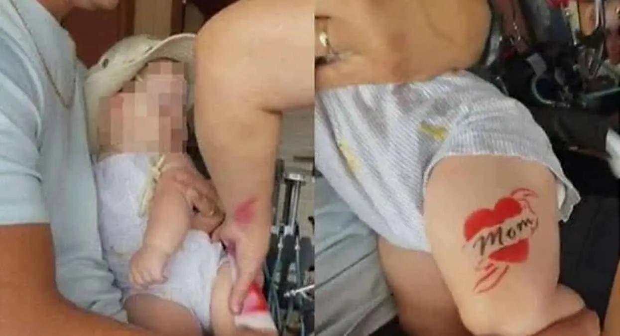 VIDEO. Hombre tatúa a su bebé y lo lapidan en redes sociales