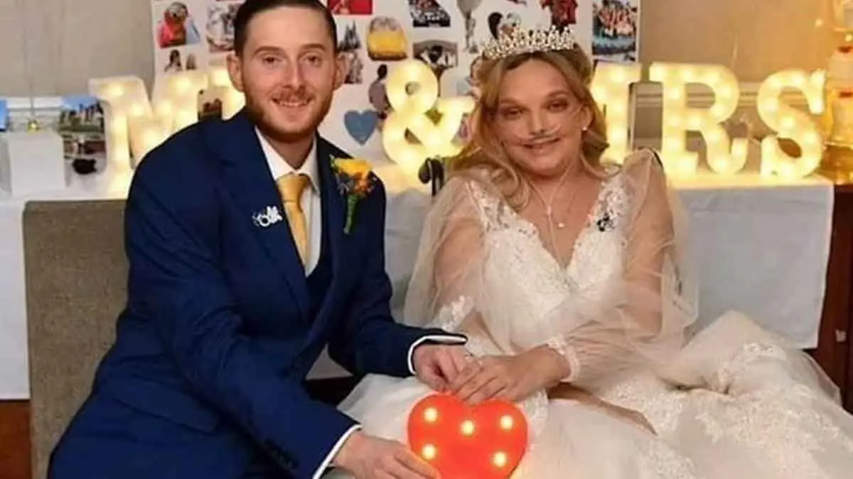 Sorprende a su novia a punto de morir con boda de cuento de hadas