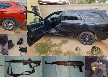 FGR asegura arsenal y vehículos en cateo