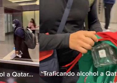 VIDEO. Mexicano rompe regla y mete ilegalmente alcohol a Qatar