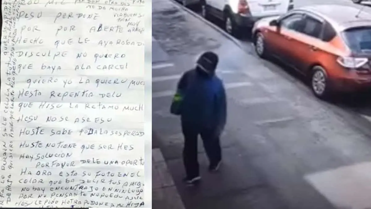 VIDEO: Avergonzado padre devuelve lo que su hija robó
