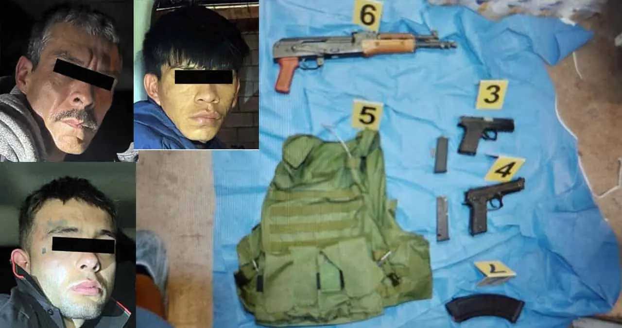 Capturan a tres pistoleros en Guaymas