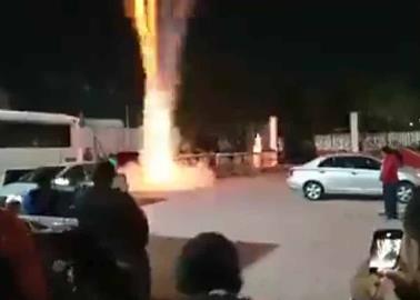 VIDEO. Brutal explosión de pirotecnia durante fiestas a la Virgen