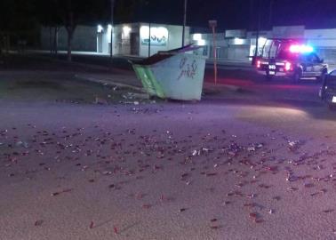 Encuentran casquillos de escopeta en la basura