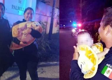 Durante fría madrugada, abandonan a bebé en Playa del Carmen