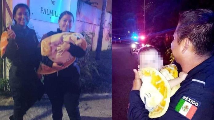 Durante fría madrugada, abandonan a bebé en Playa del Carmen Durante fría madrugada, abandonan a bebé en Playa del Carmen