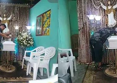 VIDEO: Padre canta "Bartolito" a su bebé durante su funeral