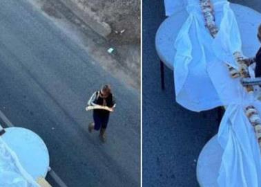 VIDEO. Mujer roba trozo de rosca y casi arruina récord Guinness