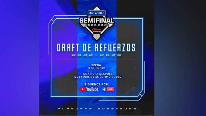 Anuncian draft de refuerzos para segunda ronda de postemporada Anuncian draft de refuerzos para segunda ronda de postemporada
