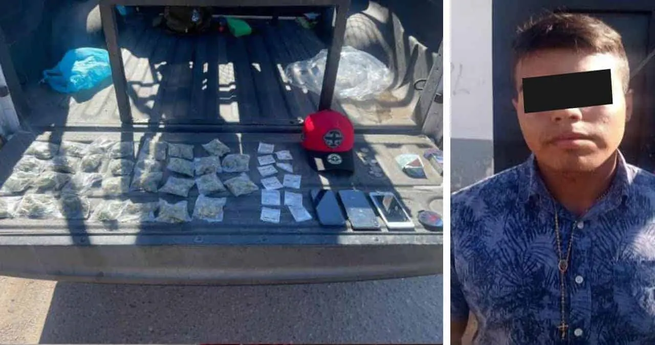 Detienen a supuesto vendedor de droga