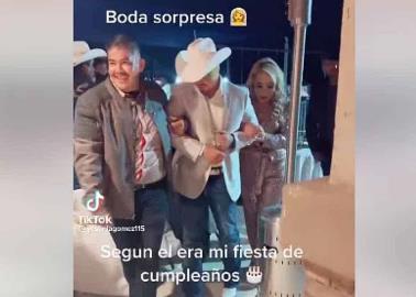 VIDEO. Iba a festejar su cumple y termina casado