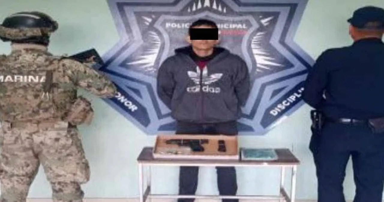 Capturan a tipo armado y con droga