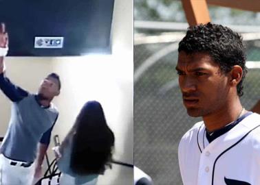 VIDEO. Beisbolista venezolano es captado golpeando a su novia