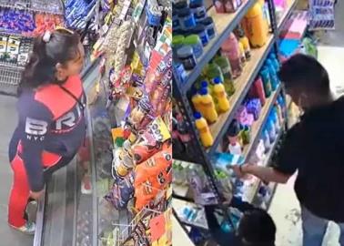 VIDEO: Familia de ladrones usan a su niño de 6 años para robar