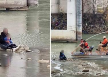 VIDEO. Dramático rescate de madre e hijo en el Río Bravo