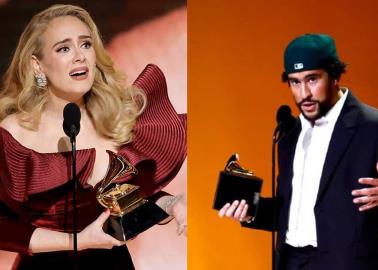 Bad Bunny y la cara que hizo cuando Adele le ganó un Grammy