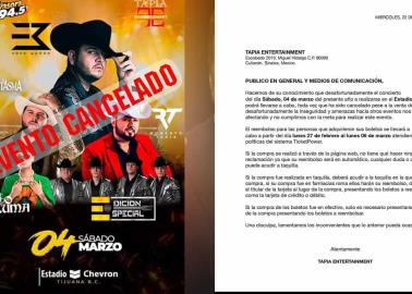 Suspenden concierto de Eden Muñoz por amenazas en Tijuana