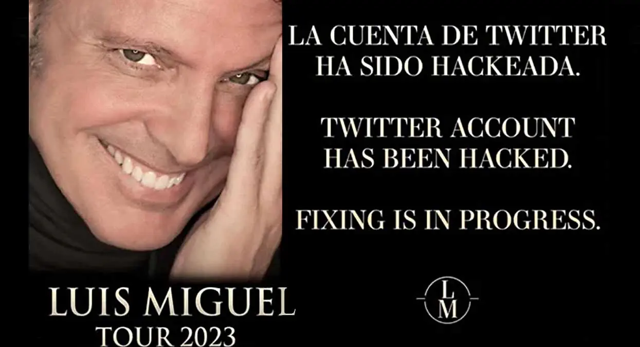 Hackean Twitter oficial de Luis Miguel: ofrecían  boletos gratis