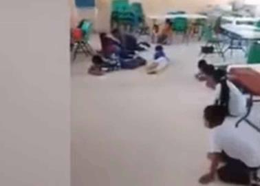 Video. Enfrentamiento armado causa terror en escuela primaria