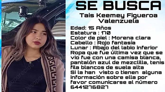 Sin Alerta Amber para menor desaparecida Sin Alerta Amber para menor desaparecida
