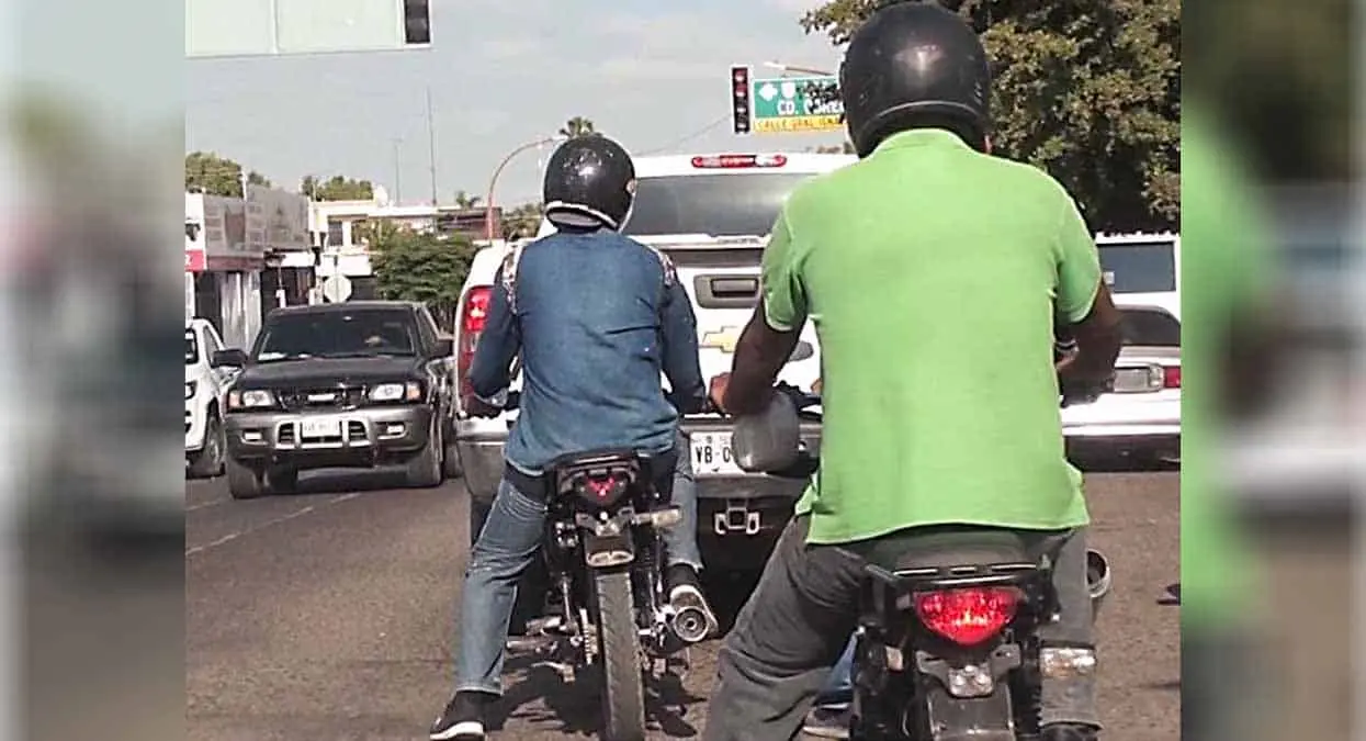 Accidente de moto, "coco" de Tránsito