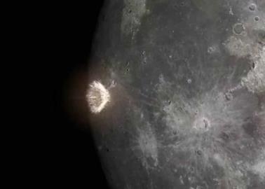 VIDEO. Captan momento en que meteorito se estrella contra la Luna