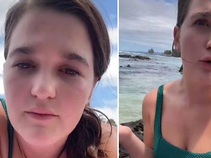 La quisieron sacar de la playa por traer una tanga chiquita La quisieron sacar de la playa por traer una tanga chiquita