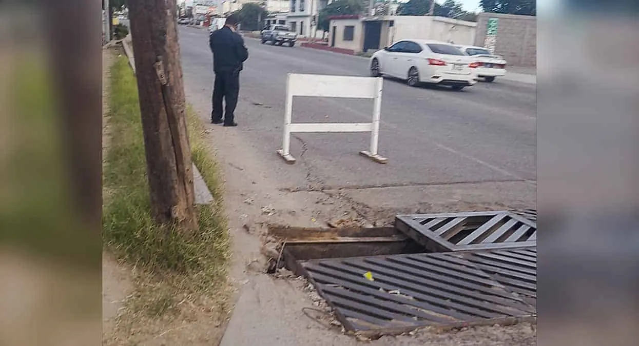 Recuperan rejillas de drenaje pluvial