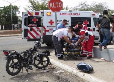 Embiste a motociclista y se da a la fuga