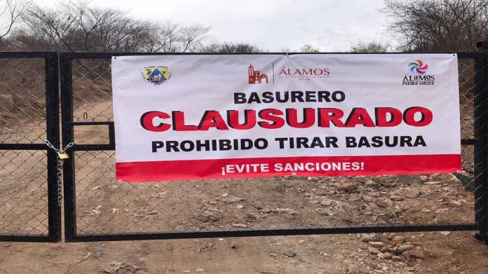 Álamos cuenta con nuevo relleno sanitario Álamos cuenta con nuevo relleno sanitario