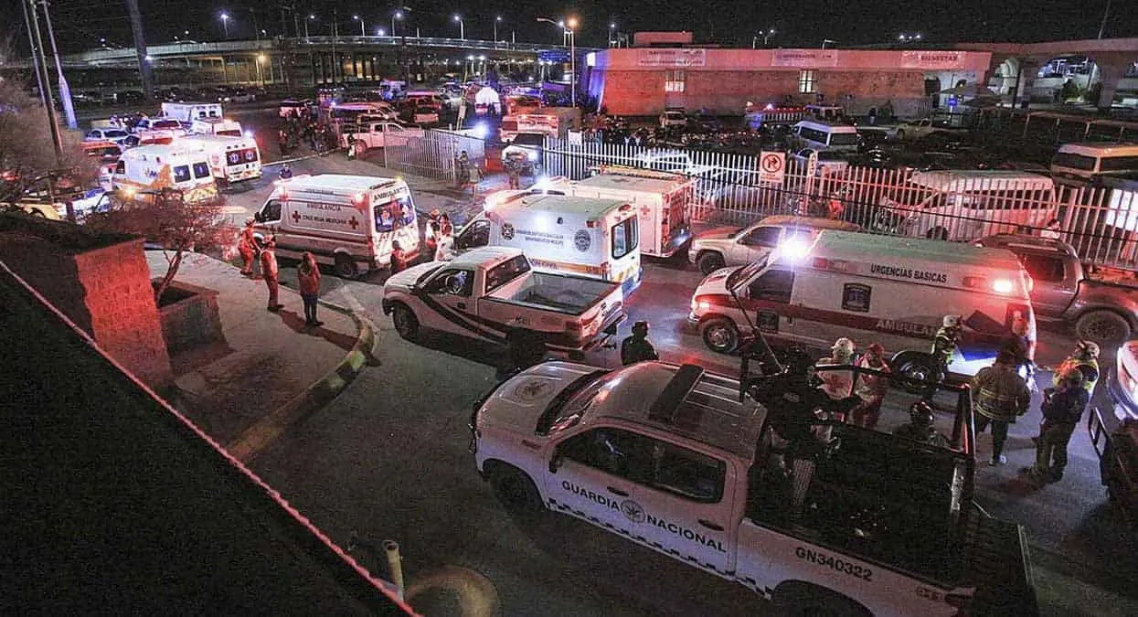 Responsables de incendio en albergue de Migración en Juárez, ante la FGR