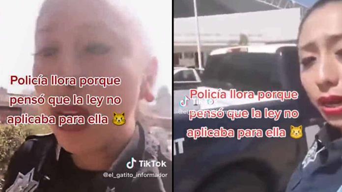 VIDEO. Mujer policía llora porque compañeros polis le quitaron la placa de su carro VIDEO. Mujer policía llora porque compañeros polis le quitaron la placa de su carro
