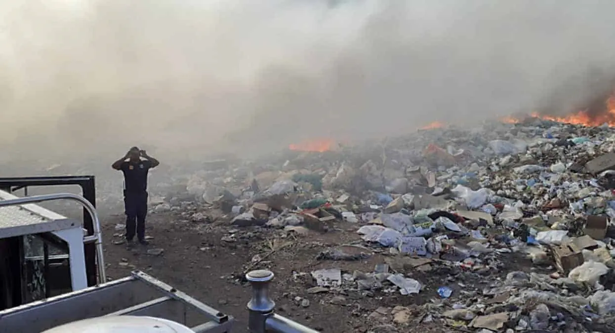 Arde otra vez basurón de BJ