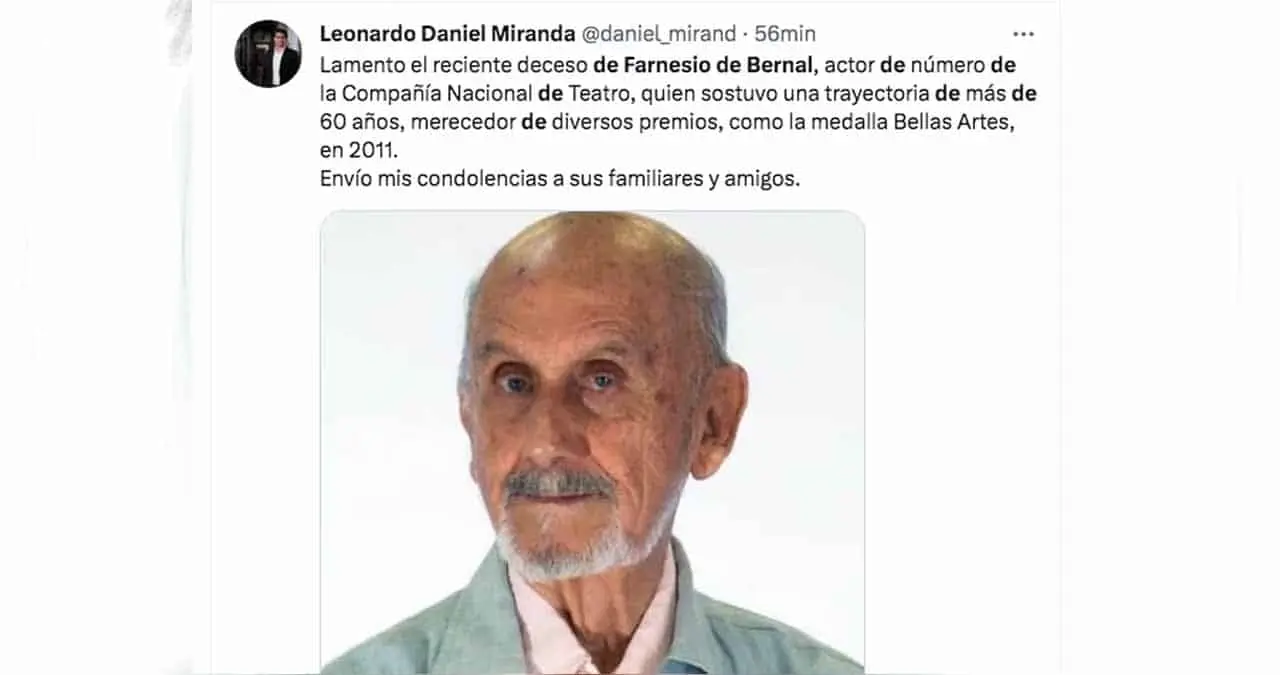 Se apaga otra estrella del espectáculo: Farnesio de Bernal