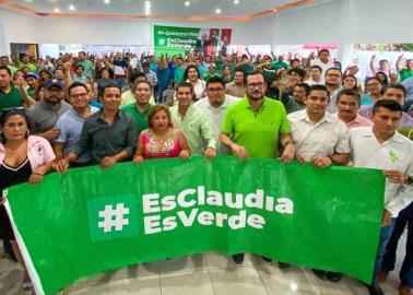 Claudia Sheinbaum es apoyada por la militancia verde