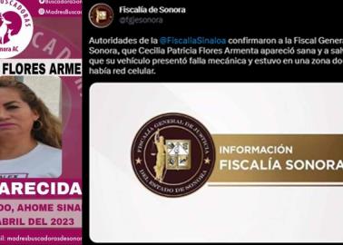 Localizan a Cecilia Flores Localizan a Cecilia Flores