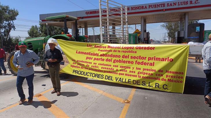 Se suman productores de SLRC a la manifestación por mejores precios del trigo y maíz