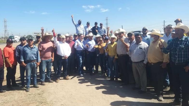 Productores del Fuerte Mayo se movilizan hacia el Valle del Yaqui