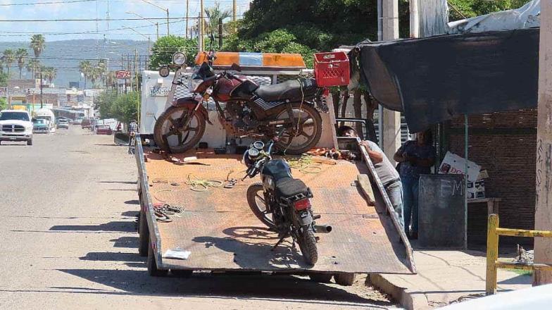 Decomisan decenas de motocicletas en Cajeme
