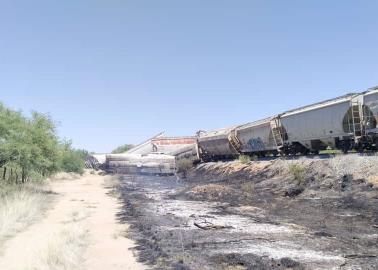 Se descarrila el tren en Sonora; atiende PC el siniestro