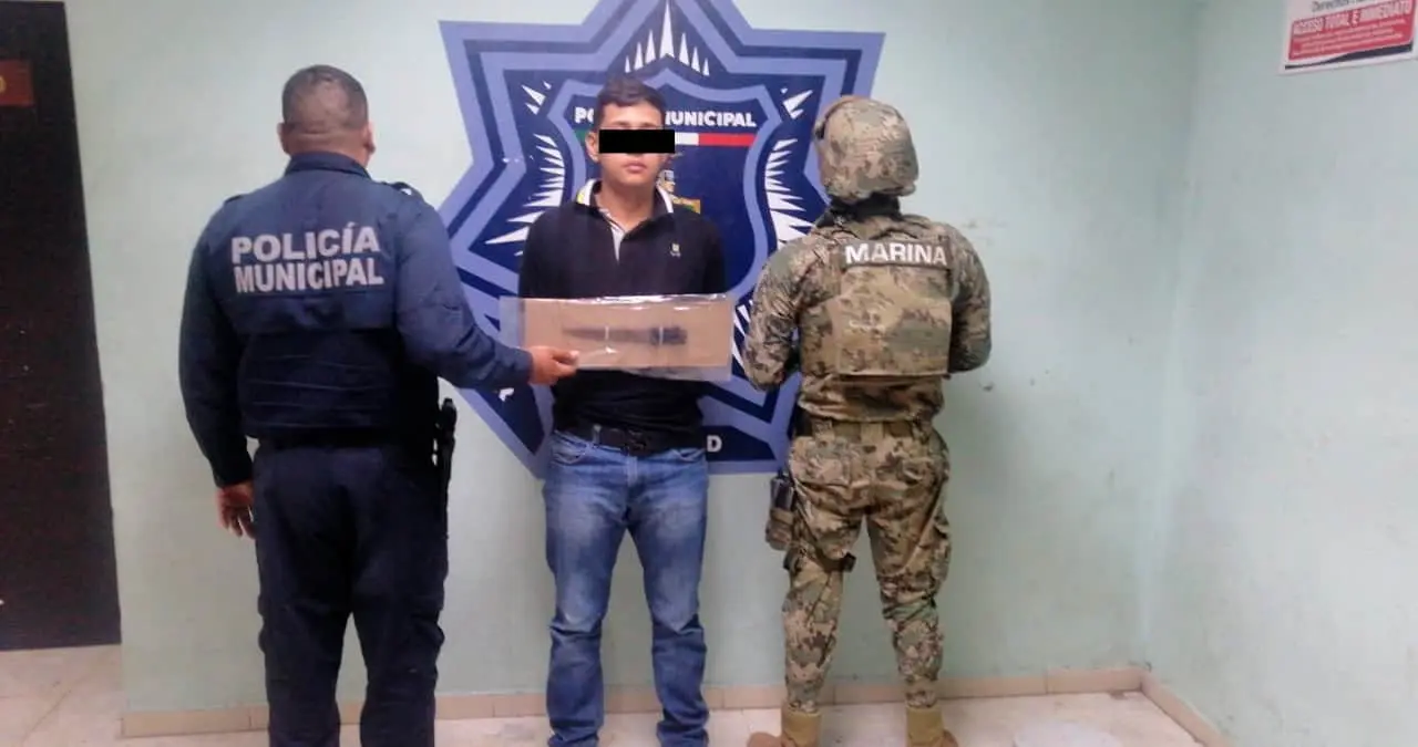 Presunto asaltante detenido en Cajeme