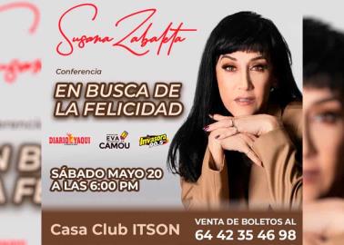 Susana Zabaleta, muy pronto, en Ciudad Obregón, Sonora