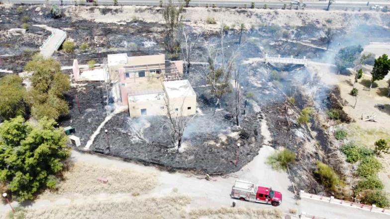 Parque La Sauceda se vuelve a incendiar en Hermosillo; creen que fue intencional