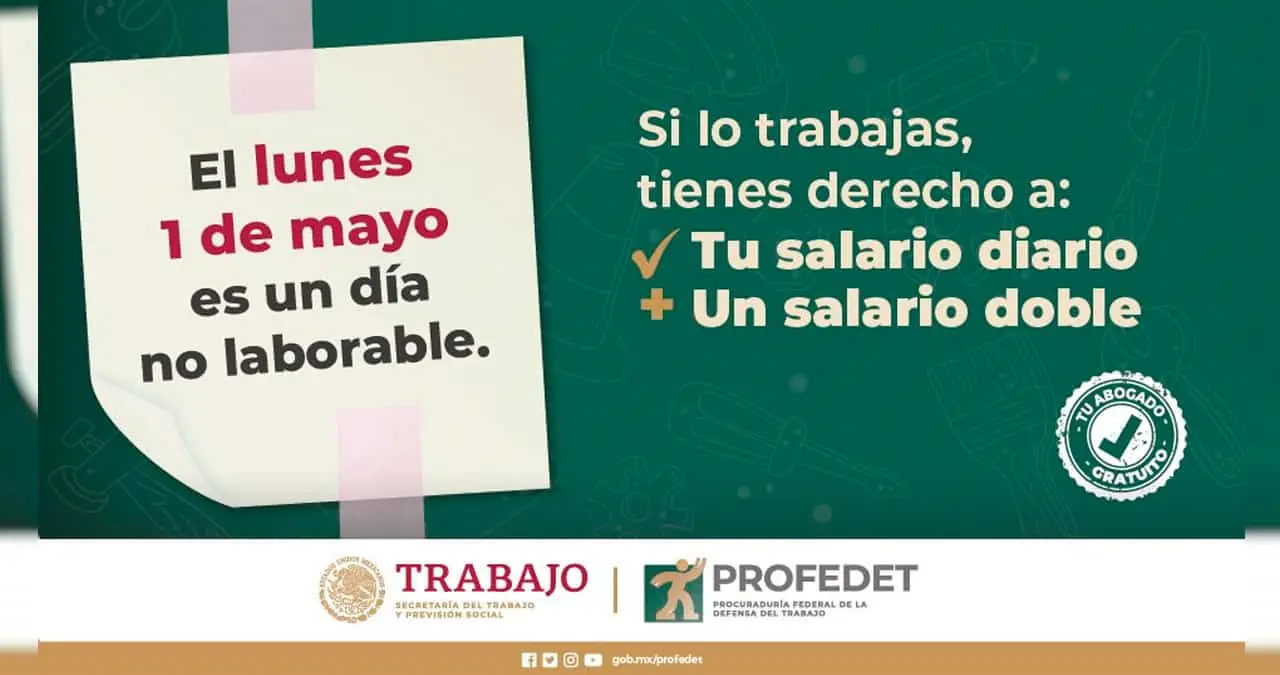 Día del trabajo: entérate cuánto debes cobrar por laborar el 1 de mayo