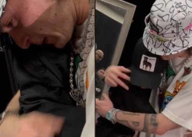 VIDEO | Emotivo momento: Peso Pluma cumple sueño de niño con cáncer