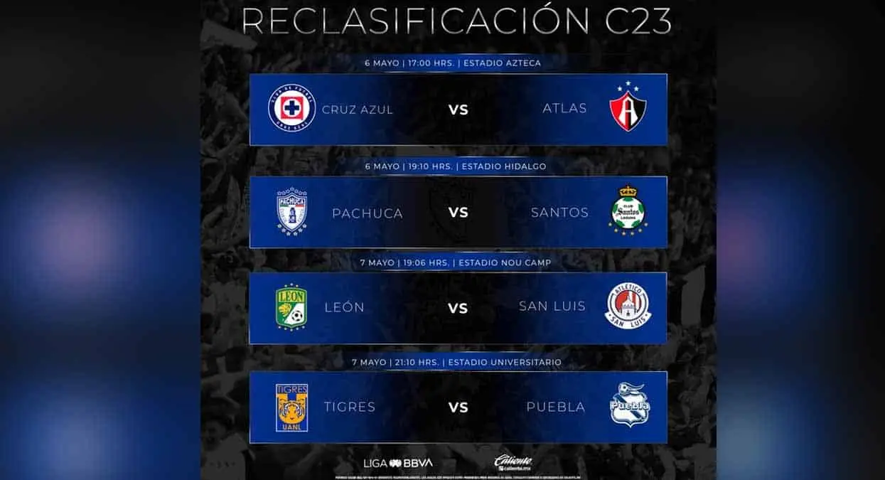 Este es el horario para los juegos de repechaje en el Tornero de Clausura 2023